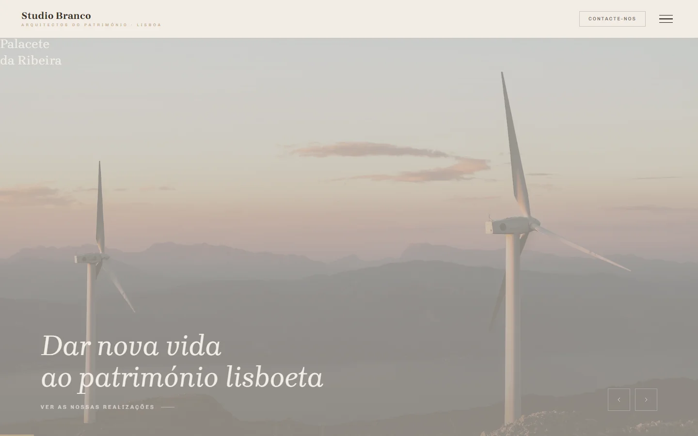 Exemplo de site web — Arquiteto (2)