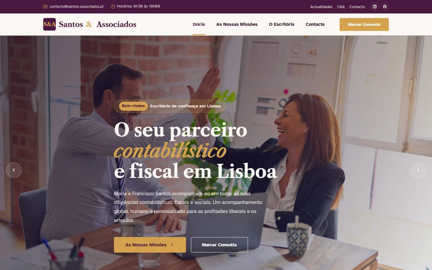 Exemplo de site web — Contabilista Certificado (2)