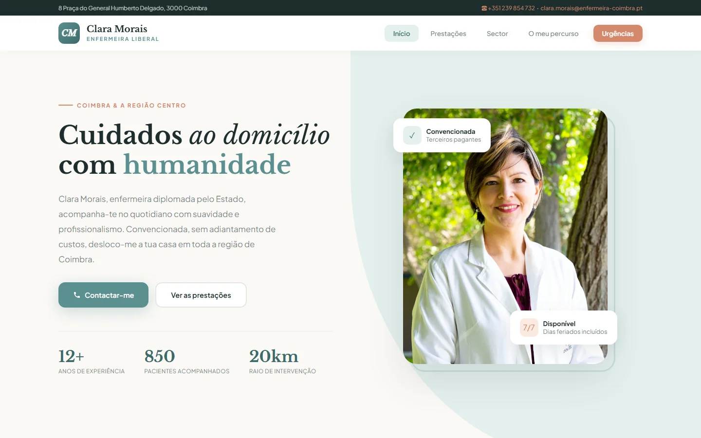 Exemplo de site web — Enfermeiro Liberal (2)