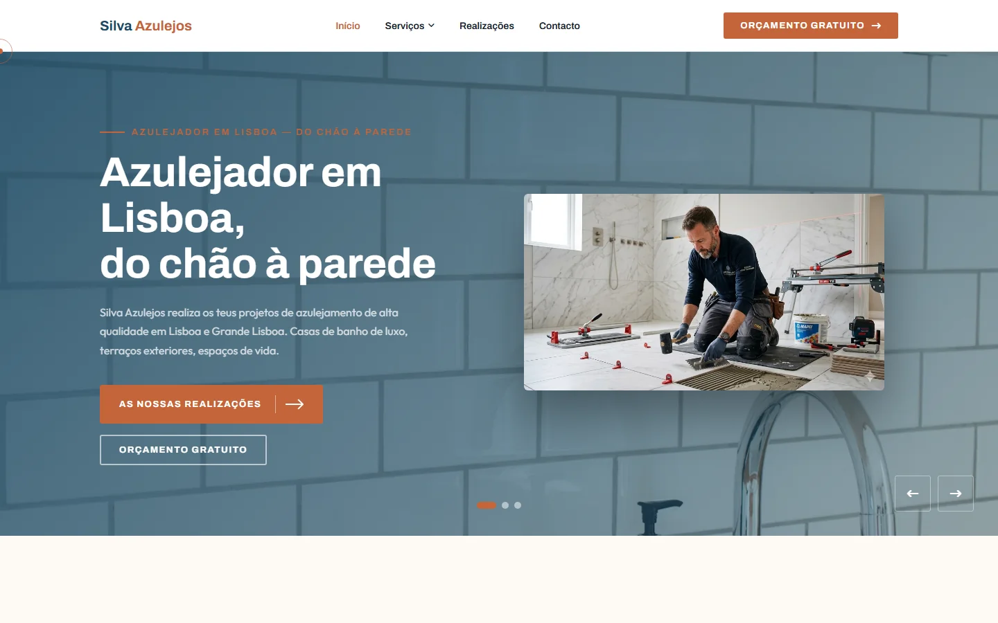 Exemplo de site web — Ladrilhador · Estucador (2)