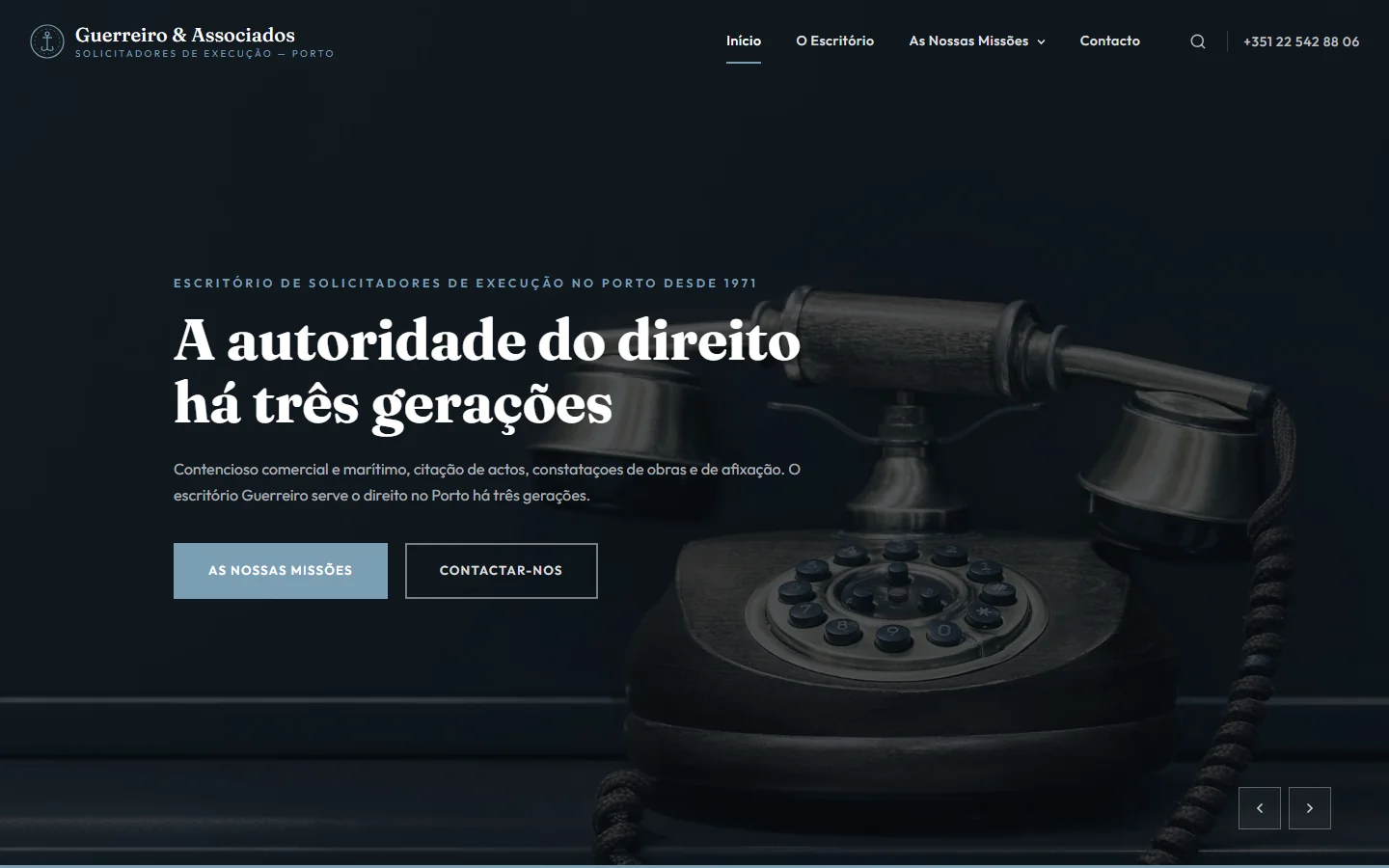 Exemplo de site web — Agente de Execução (3)