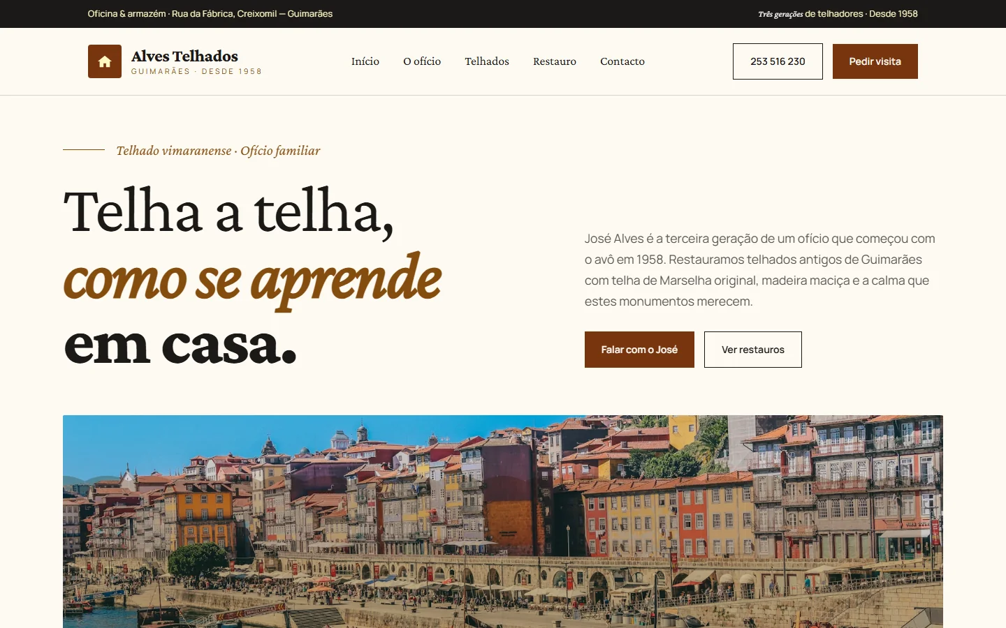 Exemplo de site web — Telhador (3)